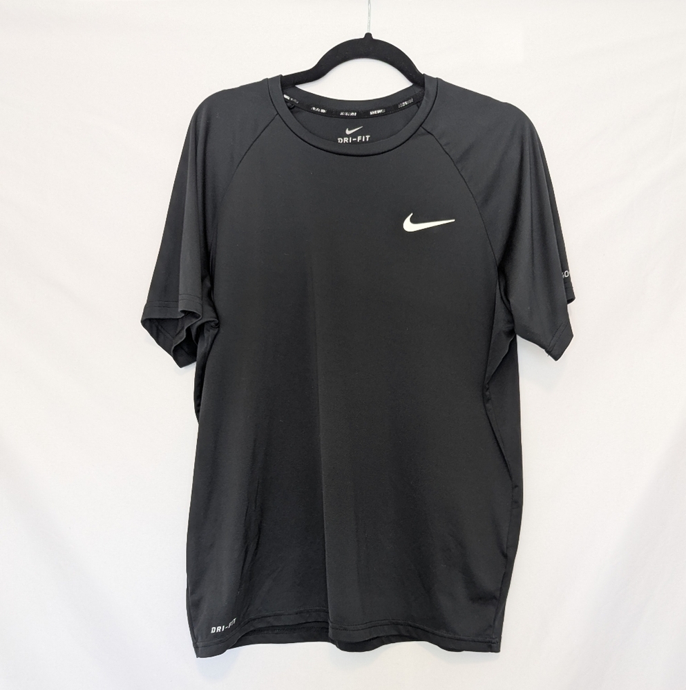 Nike Black Dri-FIT Swim Short Sleeve Tee, Men's Size Large